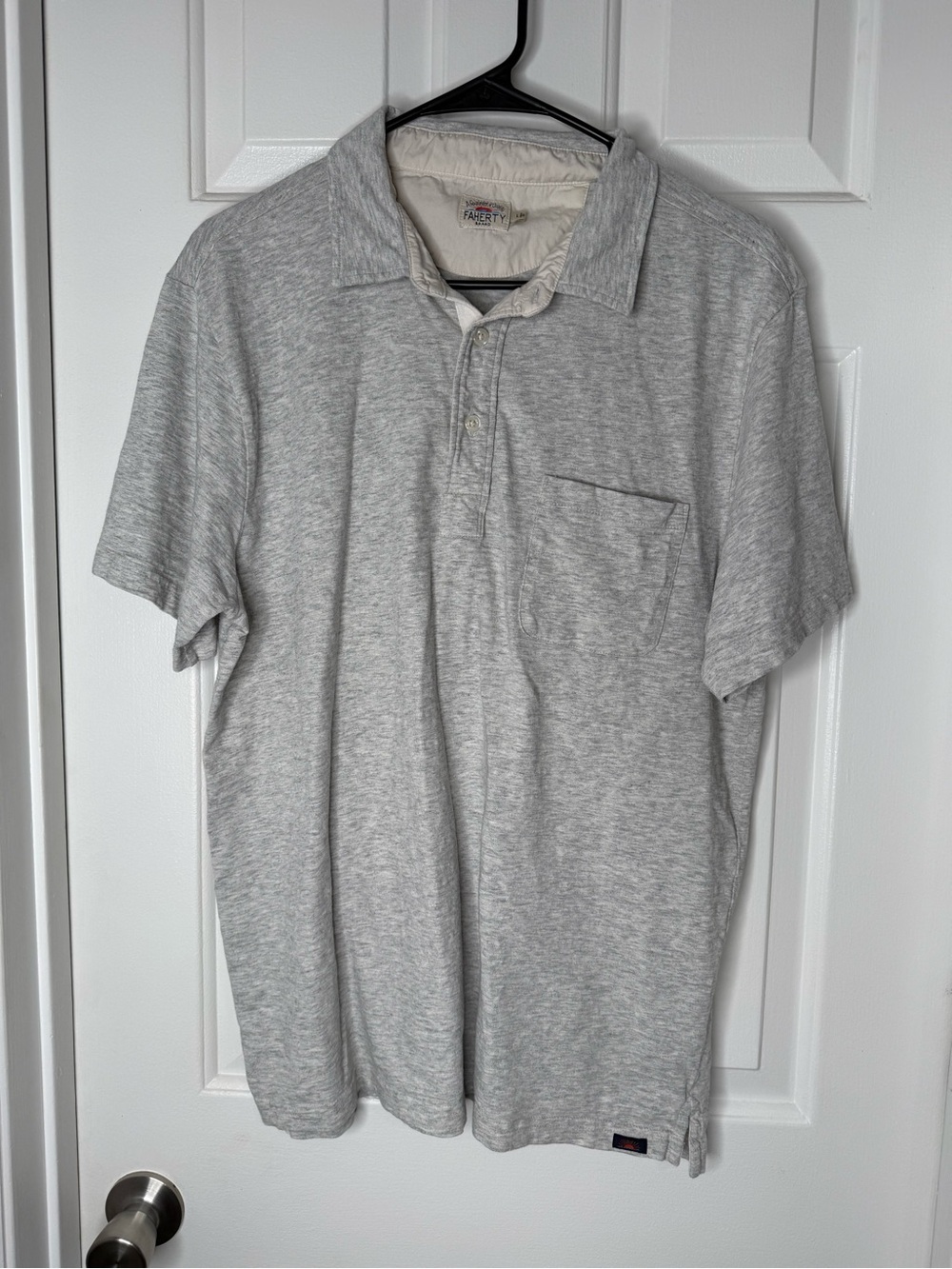 Faherty Men's Heather Navy and Light Gray Polo Bundle - Picture 6 of 10
